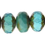 Fire-Polished 17mm Donut Mix