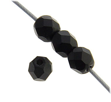 Czech Fire-Polished Round 4mm - Opaque Strands