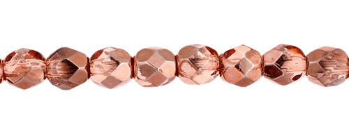 Fire-Polished Round 4mm - Transparent Red Shades Strung - Cosplay Supplies Inc