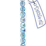 Czech Fire-Polished Round 4mm - Transparent Two Tone Strands