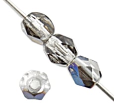 Fire-Polished Round 4mm - Crystal Shades Loose