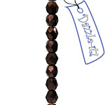 Czech Fire-Polished Round 4mm - Opaque Strands