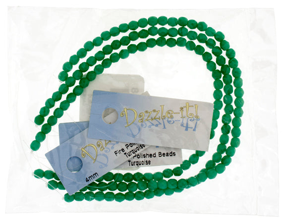 Czech Fire-Polished Round 4mm - Opaque Strands