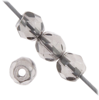 Czech Fire-Polished Round 4mm - Opaque Strands