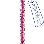 Czech Fire-Polished Road 4mm - Color Lined Strands