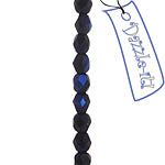 Czech Fire-Polished Round 4mm - Opaque Strands