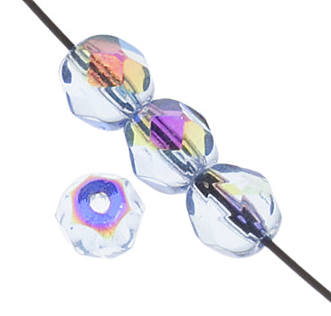 Fire-Polished 6mm Round Bead Strands