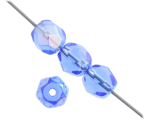 Fire-Polished 6mm Round Bead Strands