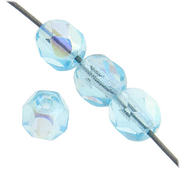 Fire-Polished 6mm Round Bead Strands