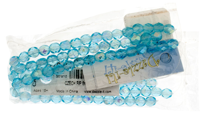 Fire-Polished 6mm Round Bead Strands