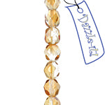 Fire-Polished 6mm Round Bead Strands - Transparent Shades