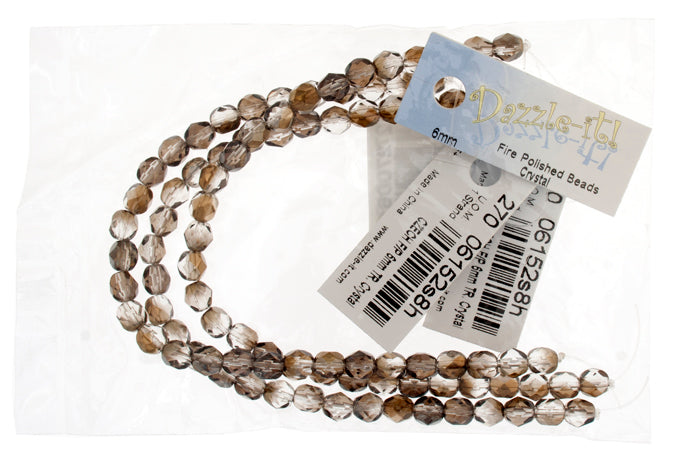 Fire-Polished 6mm Round Bead Strands