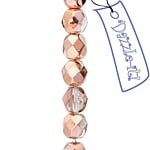 Fire-Polished 6mm Round Bead Strands - Transparent Shades