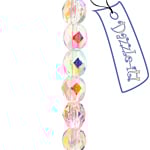 Fire-Polished 6mm Round Bead Strands - Transparent Shades