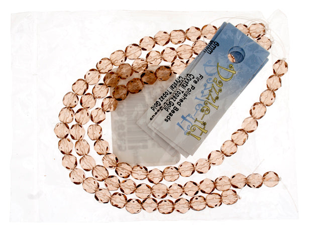 Fire-Polished 6mm Round Bead Strands