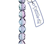 Fire-Polished 6mm Round Bead Strands - Two-Tone