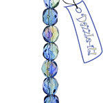 Fire-Polished 6mm Round Bead Strands - Two-Tone