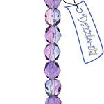 Fire-Polished 6mm Round Bead Strands - Two-Tone