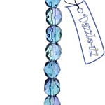 Fire-Polished 6mm Round Bead Strands - Two-Tone