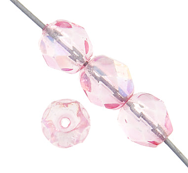 Fire-Polished 6mm Round Bead Strands