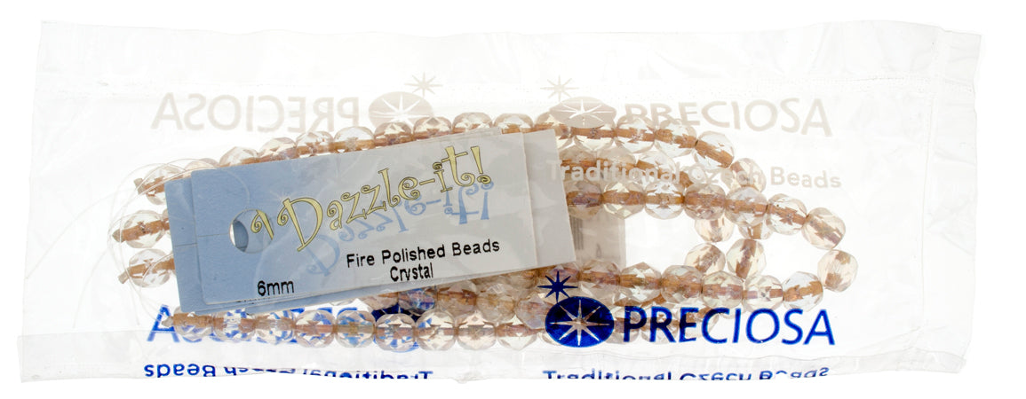 Fire-Polished 6mm Round Bead Strands