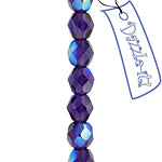 Fire-Polished 6mm Round Bead Strands - Transparent Shades