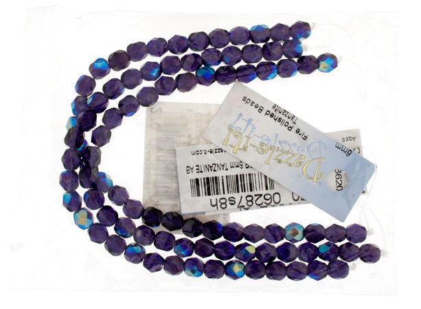 Fire-Polished 6mm Round Bead Strands