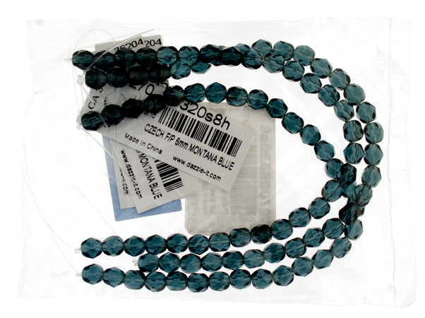 Fire-Polished 6mm Round Bead Strands