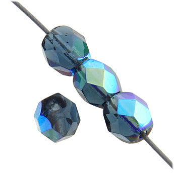 Fire-Polished 6mm Round Bead Strands