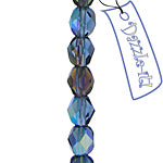 Fire-Polished 6mm Round Bead Strands - Transparent Shades