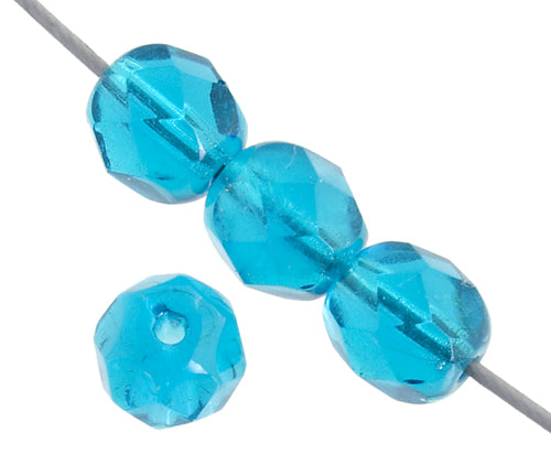 Fire-Polished 6mm Round Bead Strands