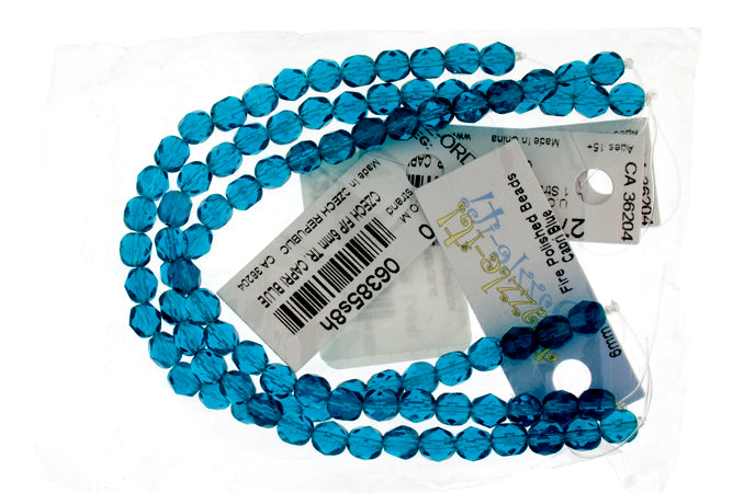 Fire-Polished 6mm Round Bead Strands