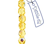 Fire-Polished 6mm Round Bead Strands - Transparent Shades