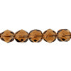 Fire-Polished 7mm Round Beads - Brown/Topaz Shades