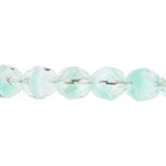 Fire-Polished 8mm Round Beads - Transparent Green Shades