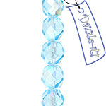 Czech Fire-Polished Round Bead 8mm Strands - Blue Shades