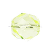 Fire-Polished 8mm Round Beads - Transparent Green Shades