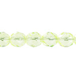 Fire-Polished 8mm Round Beads - Transparent Green Shades