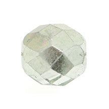 Fire-Polished 8mm Round Beads - Transparent Green Shades