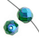 Czech Fire-Polished Round Bead 8mm Strands - Green Shades