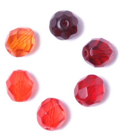 Fire-Polished 8mm Round Bead Mix