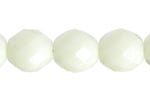 Fire-Polished Round Beads 10mm - White Shades