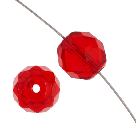 Fire-Polished Round Beads 10mm - Red Shades