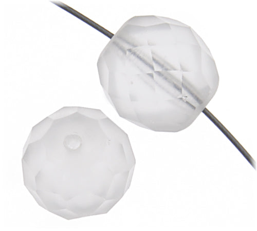 Fire-Polished Round Beads 12mm - Crystal Shades
