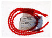 Czech Fire-Polished Round 4mm - Transparent Red Strands