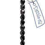 Czech Fire-Polished Round 4mm - Opaque Strands