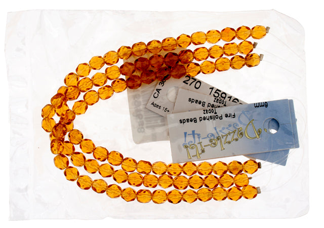 Fire-Polished 6mm Round Bead Strands