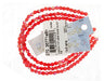 Czech Fire-Polished Round 4mm - Transparent Red Strands