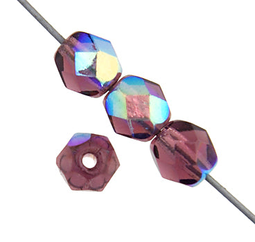 Fire-Polished 6mm Round Bead Strands