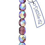 Fire-Polished 6mm Round Bead Strands - Transparent Shades